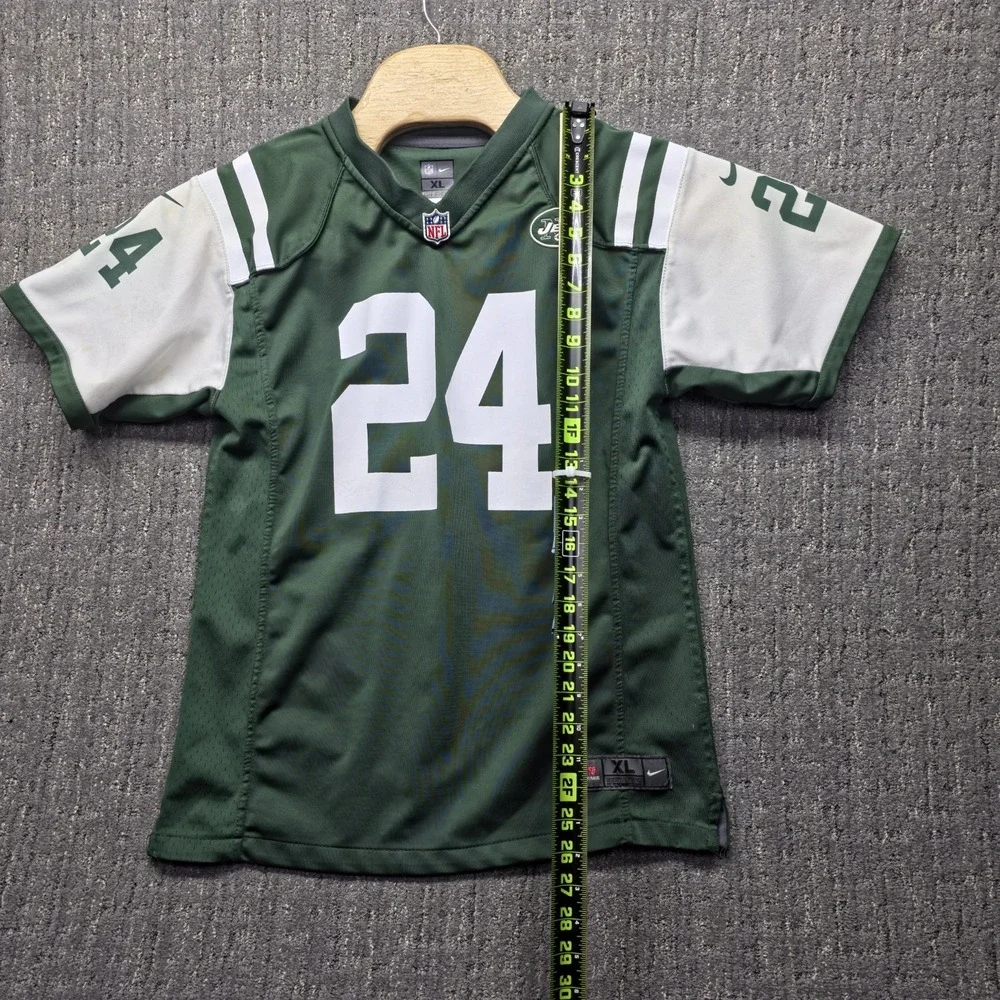 Nike NFL New York Jets Darrelle Revis Jersey Youth XL 18-20 Green #24‎ Football
